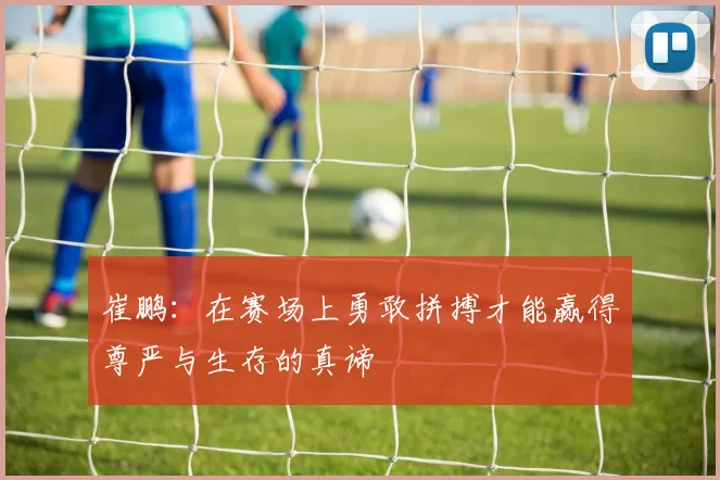 崔鹏：在赛场上勇敢拼搏才能赢得尊严与生存的真谛